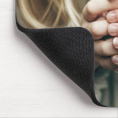 Meisje met Lucky Clovers Muismat (Hoek)