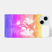 Meisje met Macaw bij zonsondergang Case-Mate iPhone Case (Achterkant (horizontaal))