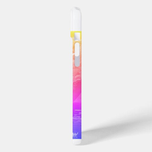 Meisje met Macaw bij zonsondergang Case-Mate iPhone Case (Achterkant / Links)