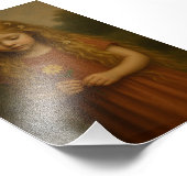 Meisje met Madeliefje Foto Afdruk (Hoek)