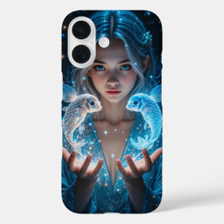 Meisje met magische vis iPhone 16 hoesje