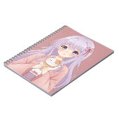 Meisje met Maneki-Neko door Natasha Us Notitieboek (Linkerzijde)