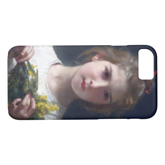 Meisje met Mimosa, Bouguereau Case-Mate iPhone Case (Achterkant (Horizontaal))