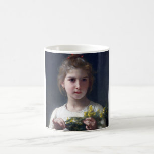 Meisje met Mimosa, Bouguereau Koffiemok