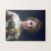 Meisje met Mimosa, Bouguereau Legpuzzel (Horizontaal)