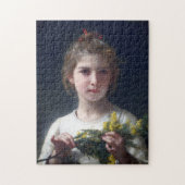 Meisje met Mimosa, Bouguereau Legpuzzel (Verticaal)