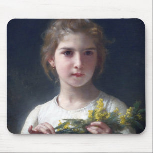 Meisje met Mimosa, Bouguereau Muismat