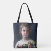 Meisje met Mimosa, Bouguereau Tote Bag (Achterkant)