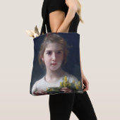 Meisje met Mimosa, Bouguereau Tote Bag (Dichtbij)