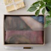 Meisje met mooi lang bruin haar tissuepapier (Geschenk)