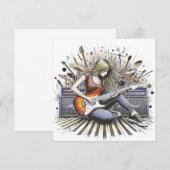 Meisje met muzikale sfeer (Voorkant / Achterkant)