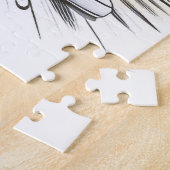 Meisje met muzikale sfeer legpuzzel (Zijkant)