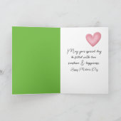 Meisje met onkruid voor mama kaart (Binnen)