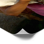 meisje met paarden poster (Hoek)