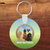 Meisje met paarden promotie sleutelhanger (Achterkant)