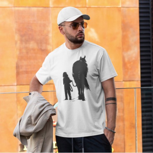 meisje met paarden t-shirt