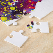 Meisje met paardenkleurig legpuzzel (Zijkant)