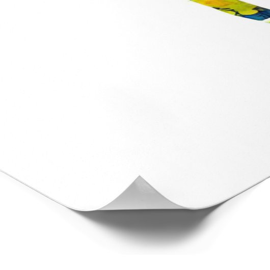 Meisje met paardenkleurig poster (Hoek)