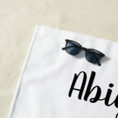 Meisje met paardenpaars en Western Pet met warmroz Strandlaken (In situ)