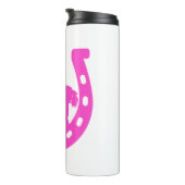 Meisje met paardenpaars en Western Pet met warmroz Thermosbeker (Geroteerd rechts)