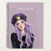 Meisje met paars haar planner (Voorkant)