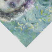 Meisje met paarse bloemen (door Robert Reid) Tissuepapier (Detail)