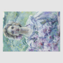 Meisje met paarse bloemen (door Robert Reid)