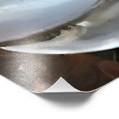 Meisje met paashaas engelenkostuum foto afdruk (Hoek)