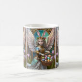 Meisje met paashaas engelenkostuum koffiemok (Center)