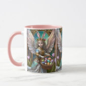 Meisje met paashaas engelenkostuum mok (Links)