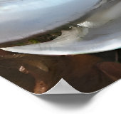 Meisje met paashaas engelenkostuum poster (Hoek)