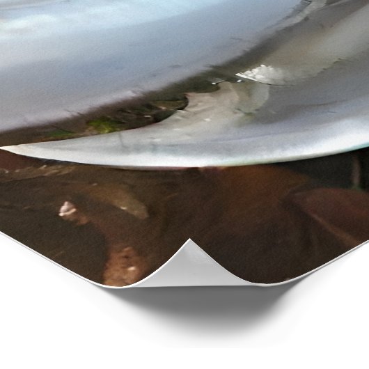 Meisje met paashaas engelenkostuum poster (Hoek)