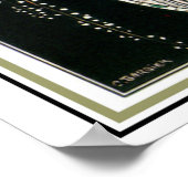 "Meisje met pacock" Art Deco Poster 13 x 19 (Hoek)