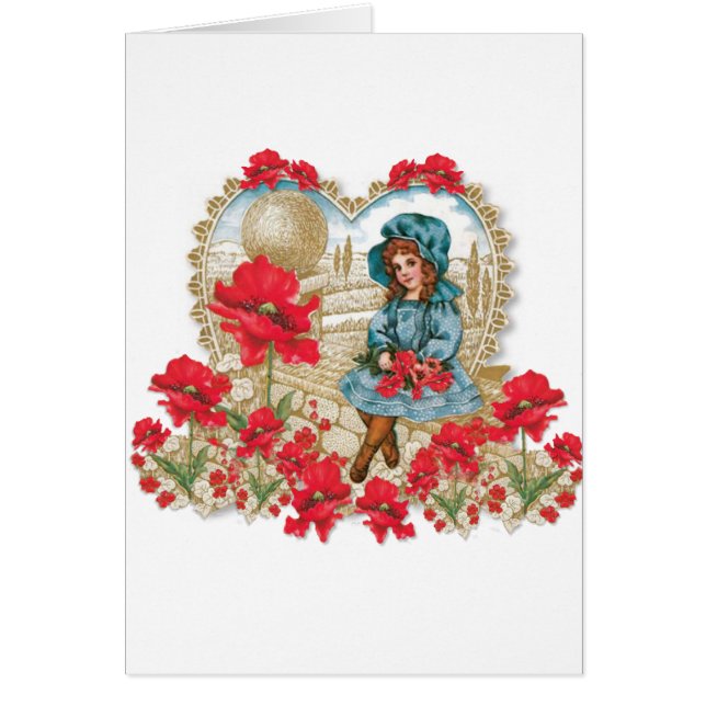 Meisje met papavers (Voorkant)