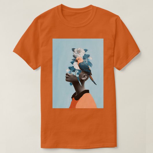Meisje met papegaai t-shirt (Design voorkant)