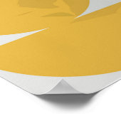 Meisje met paraplu in de regen. mode illustratie. poster (Hoek)