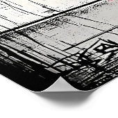 Meisje met paraplu – Urban Graffiti Street Art Poster (Hoek)