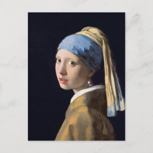 Meisje met parel oorbel 1665 briefkaart