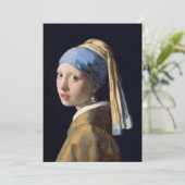 Meisje met parel oorbel 1665 Johannes Vermeer Aankondiging (Staand voorkant)