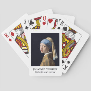 Meisje met parel oorbel 1665 Johannes Vermeer Pokerkaarten