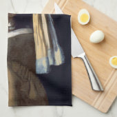 Meisje met parel oorbel 1665 Johannes Vermeer Theedoek (Quarter Fold)