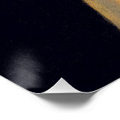 Meisje met parel oorbel blazen van een bubble gum perfect poster (Hoek)