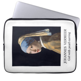 Meisje met parel oorbel Gustav Klimt Laptop Sleeve