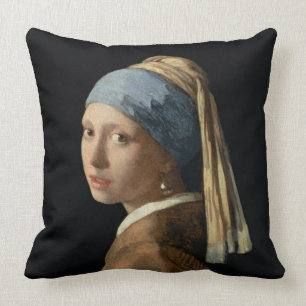 Meisje met parelaarde, c.1665-6 (olie op doek) kussen