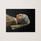 Meisje met parelaarde, c.1665-6 (olie op doek) legpuzzel (Horizontaal)