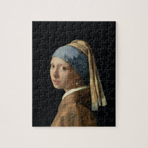 Meisje met parelaarde, c.1665-6 (olie op doek) legpuzzel