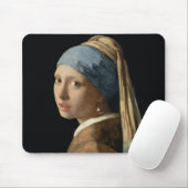 Meisje met parelaarde, c.1665-6 (olie op doek) muismat (Met muis)