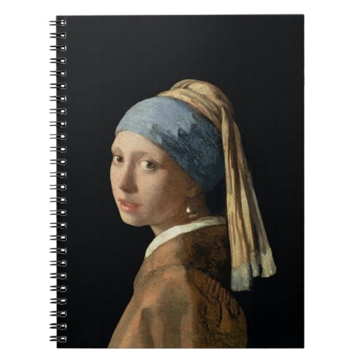 Meisje met parelaarde, c.1665-6 (olie op doek) notitieboek (Voorkant)