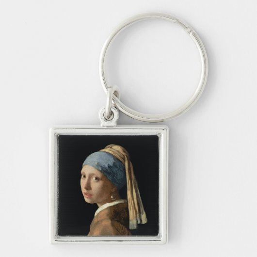 Meisje met parelaarde, c.1665-6 (olie op doek) sleutelhanger (Voorkant)