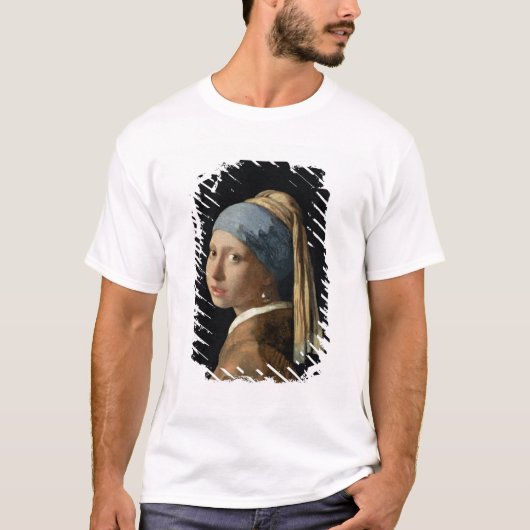 Meisje met parelaarde, c.1665-6 (olie op doek) t-shirt (Voorkant)